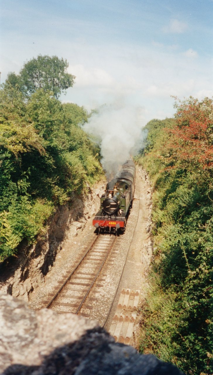 Train next to Bascombe Court- Aug 2002